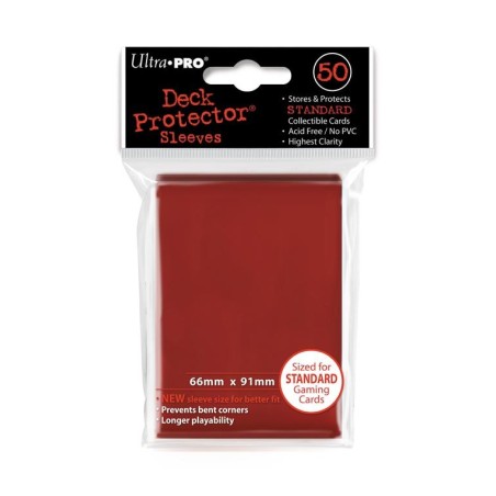 Deck Protector Sleeves (50) - Rouge