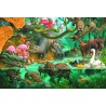Puzzle - Princesse avec licorne et château - 150 pièces