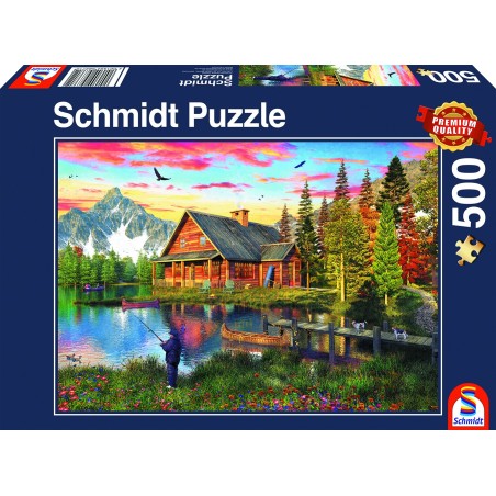 Puzzle - Maison en pleine montagne - 500 pièces