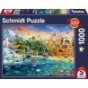 Puzzle 1'000 pièces - Le monde des animaux