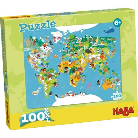 Puzzle 100 pièces XXL - Monde