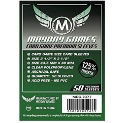 Clear Sleeves - Card Game Premium (50) - Mayday Games (63.5x88 mm)