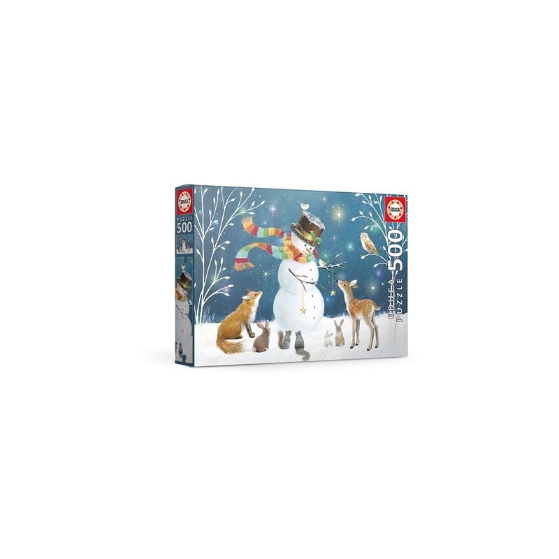 Puzzle 500 pièces - Snowman and Friends