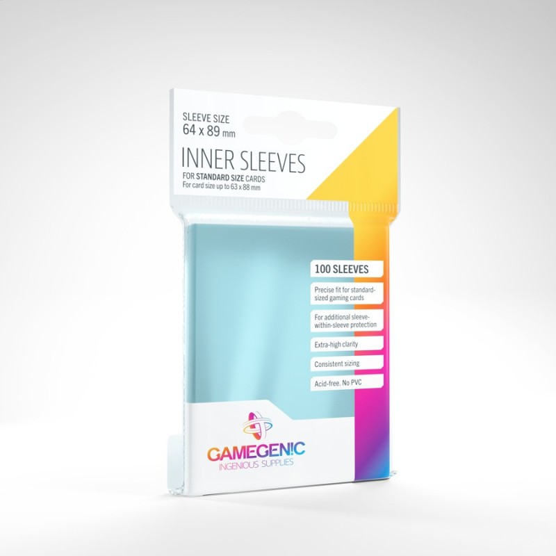 Inner Clear Sleeves for Standard Card (100) - Gamegenic