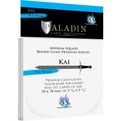 Premium Clear Sleeves - Medium Square Card (55) - Paladin (70x70 mm, Kai)