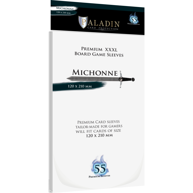 Premium Clear Sleeves - XXXL Card (55) - Paladin (120x210 mm, Michonne)