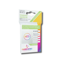 Matte Clear Sleeves - American Card (50) - Gamegenic (59x91 mm)
