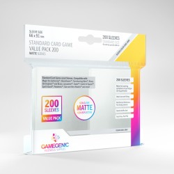 Matte Clear Sleeves - Standard Card Value Pack (200) - Gamegenic (66x91 mm)