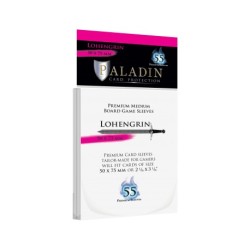 Premium Clear Sleeves - Medium Cards (55) - Paladin (50x75 mm, Lohengrin)