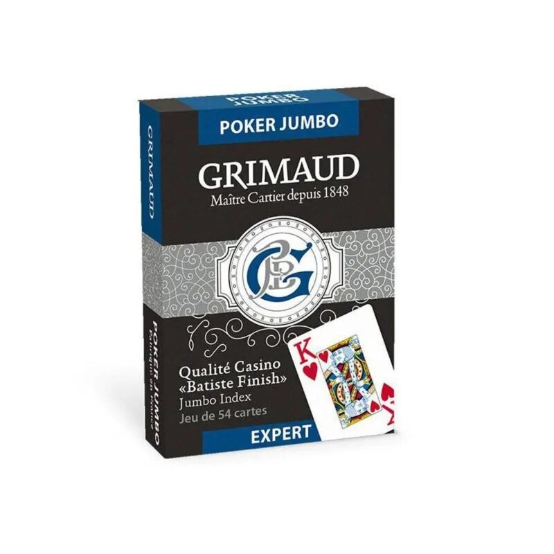 Carte à jouer - Grimaud Poker Jumbo 54 cartes